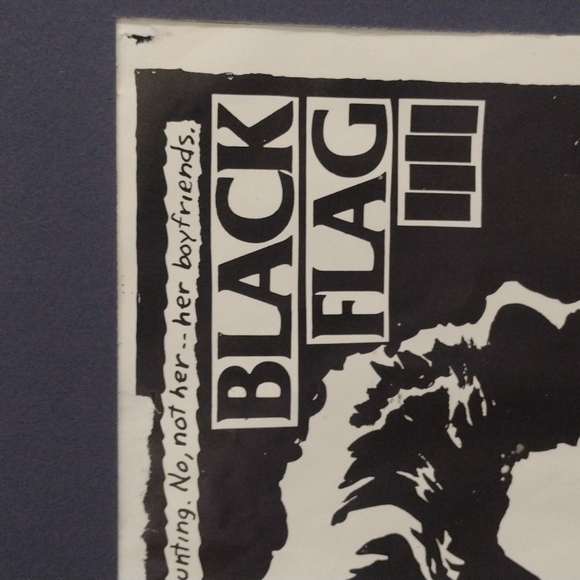 BLACK FLAG POSTER insert from the original album in great condition from 1983 - Picture 7 of 8